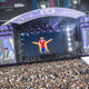 Waldo, performing during simpler times at Lollapalooza Berlin in 2019.